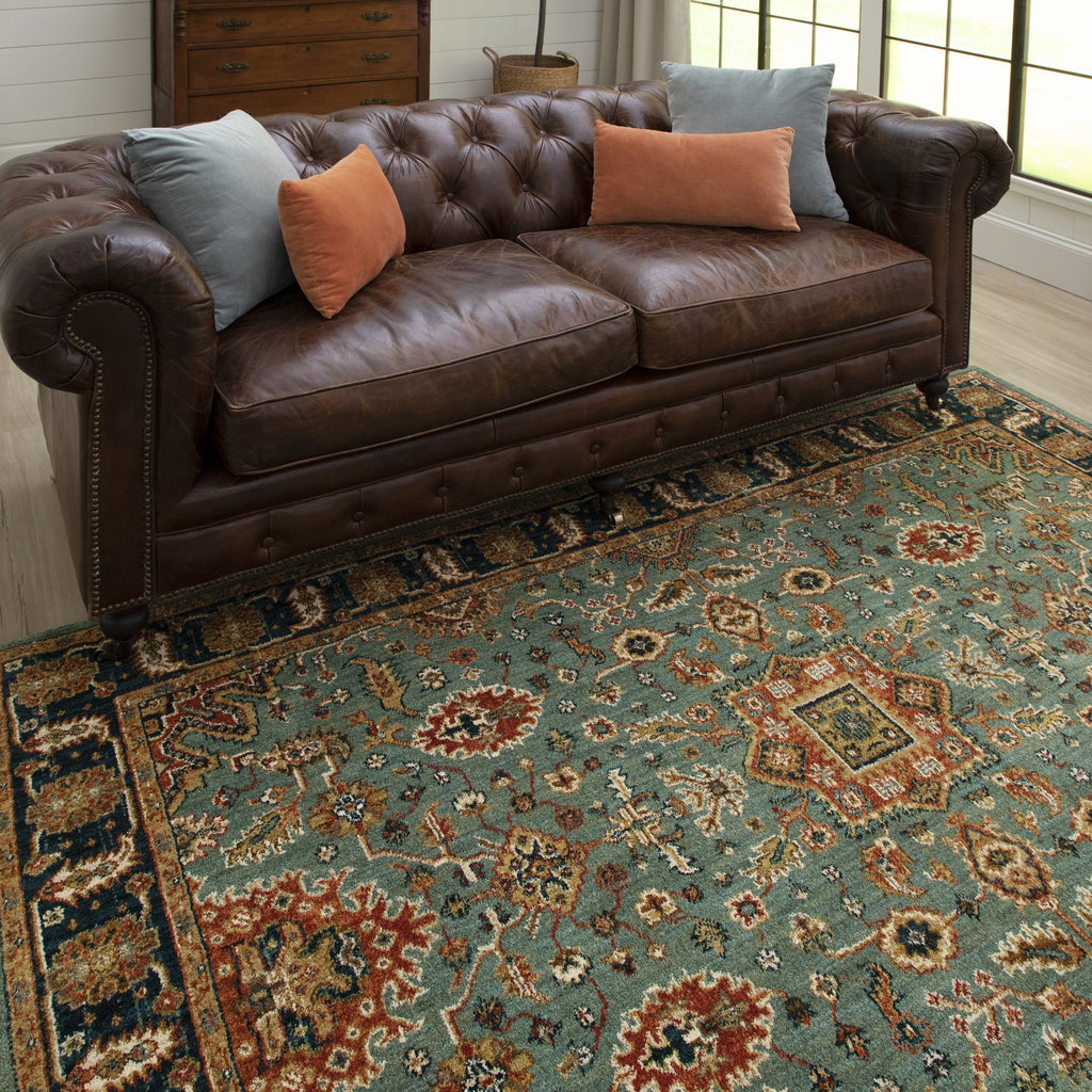 Area Rug, Spice Market Deir Aquamarine for Living Rooms, Bedrooms and Entryways, 6 Size Options image 4