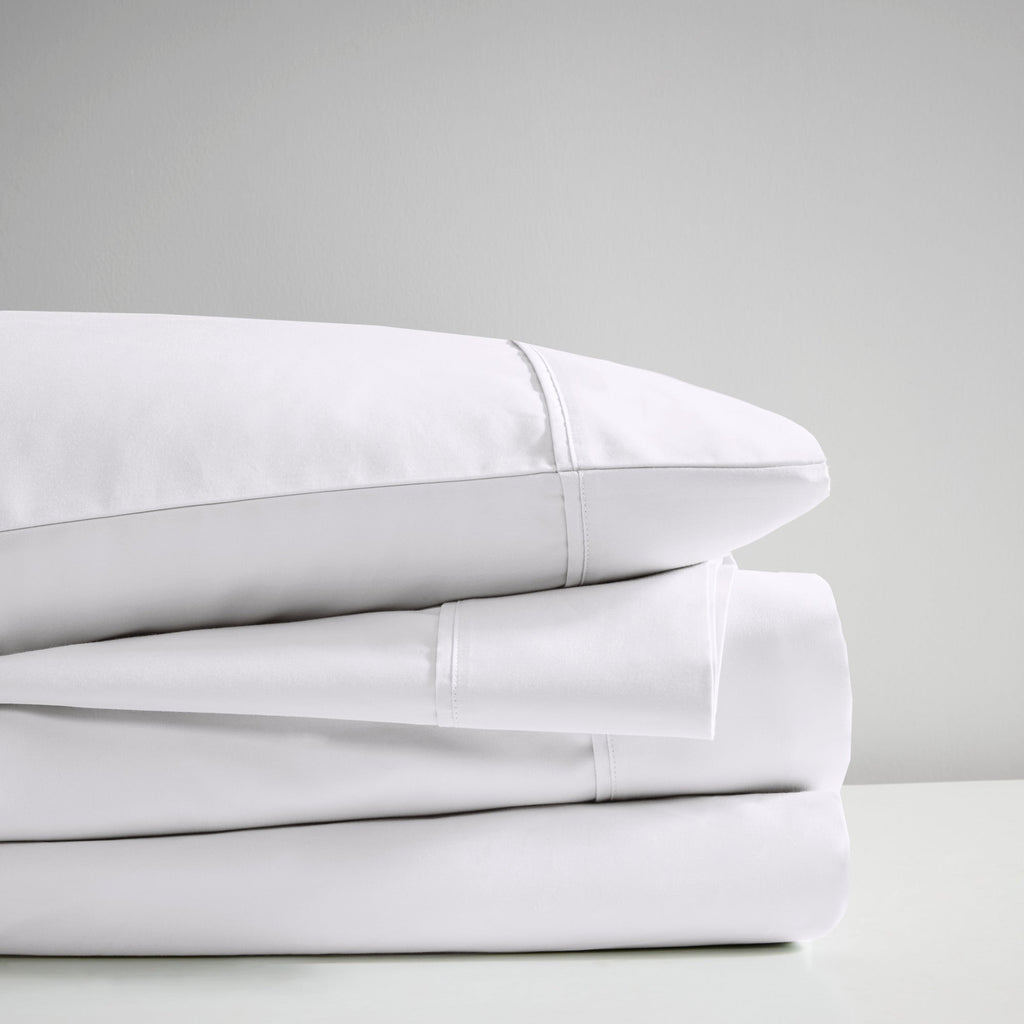 Bed Sheet Set, 600 Thread Count Cooling Cotton Blend 4 Piece, Machine-Washable Care for Everyday Bedroom Comfort and Guest Rooms image 4