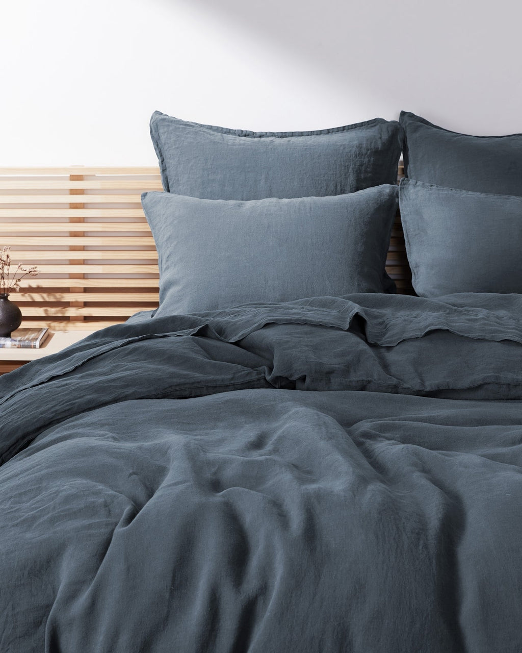 Fitted Sheet, Linen (Dusk) for Bedroom Comfort, Bed Layering and Everyday Sleep, 4 Size Options image 4