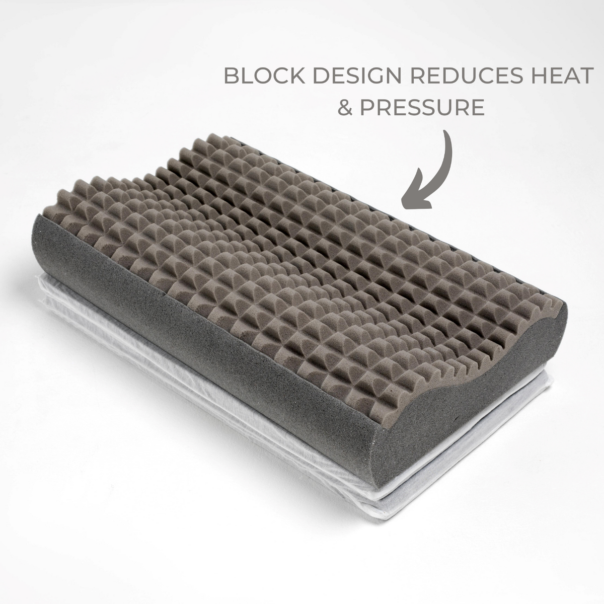 Bed Pillow, Mat Adjustable Foam for Everyday Sleep and Guest Room Bedding, Designed for Sleeping, Reading and Bedroom Comfort image 4
