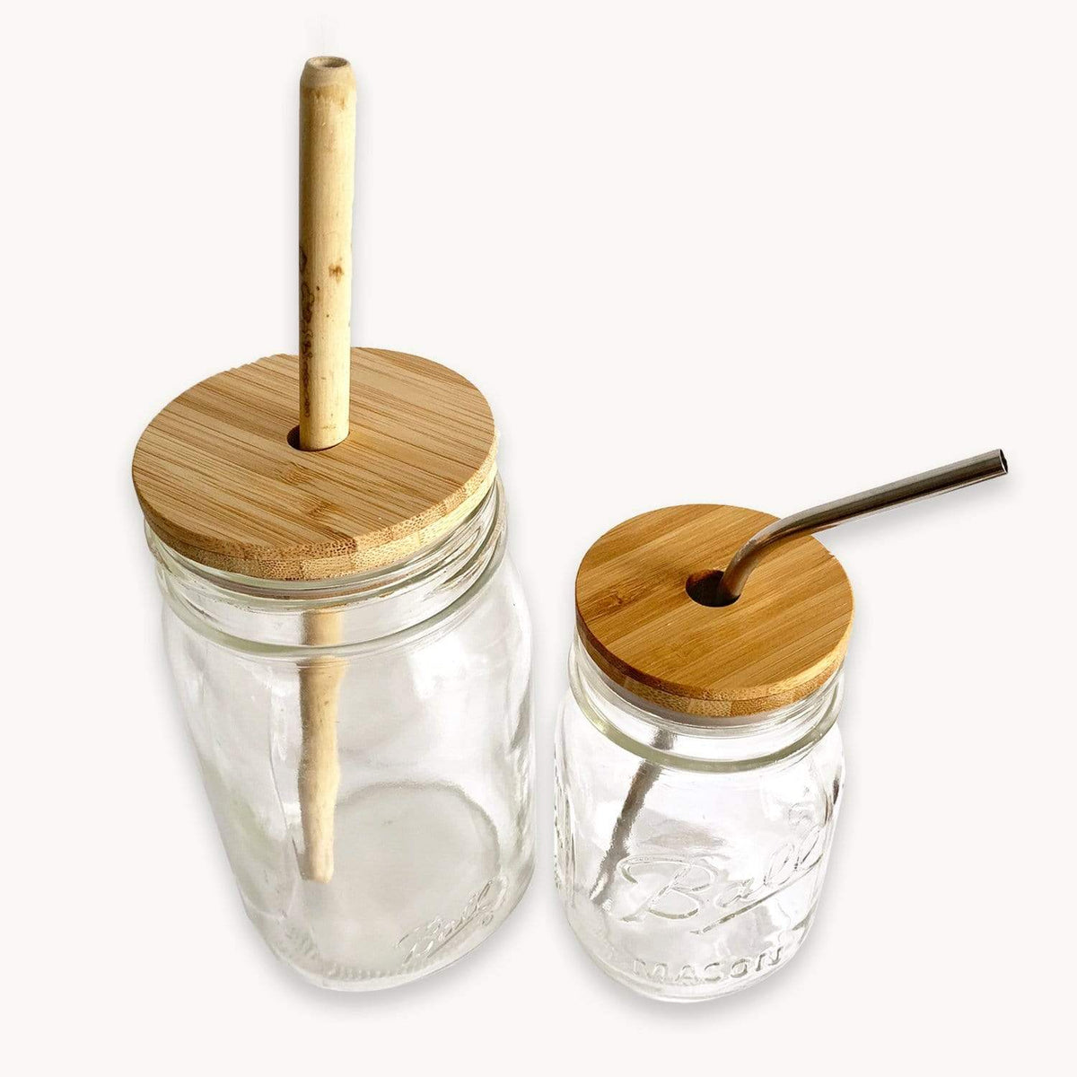 Drinkware, Bamboo Mason Jar Lid, Silicone Construction for Everyday Drinks, Home and Entertaining image 4
