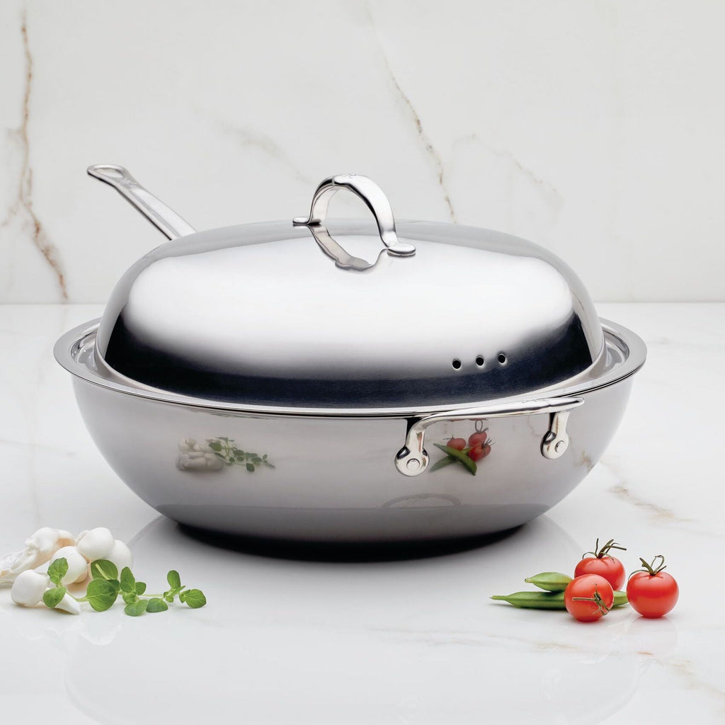 Kitchen Cookware, 14" Stainless Steel Dome Lid, Dishwasher-Safe Care for Everyday Meals and Home Cooking image 4