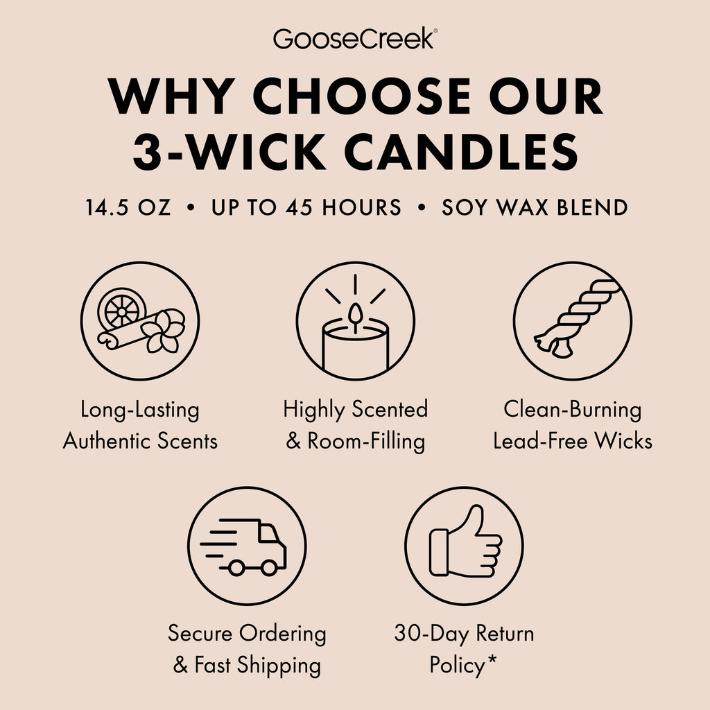 Decorative Candle, 3 Wick for Living Rooms, Bedrooms and Relaxing Evenings, Designed for Entryways, Mantels and Everyday Home Ambience image 4
