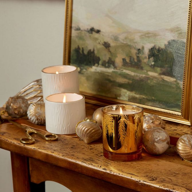 Decorative Candle, Frasier Fir Gilded 6.5oz for Living Rooms, Bedrooms and Relaxing Evenings image 4