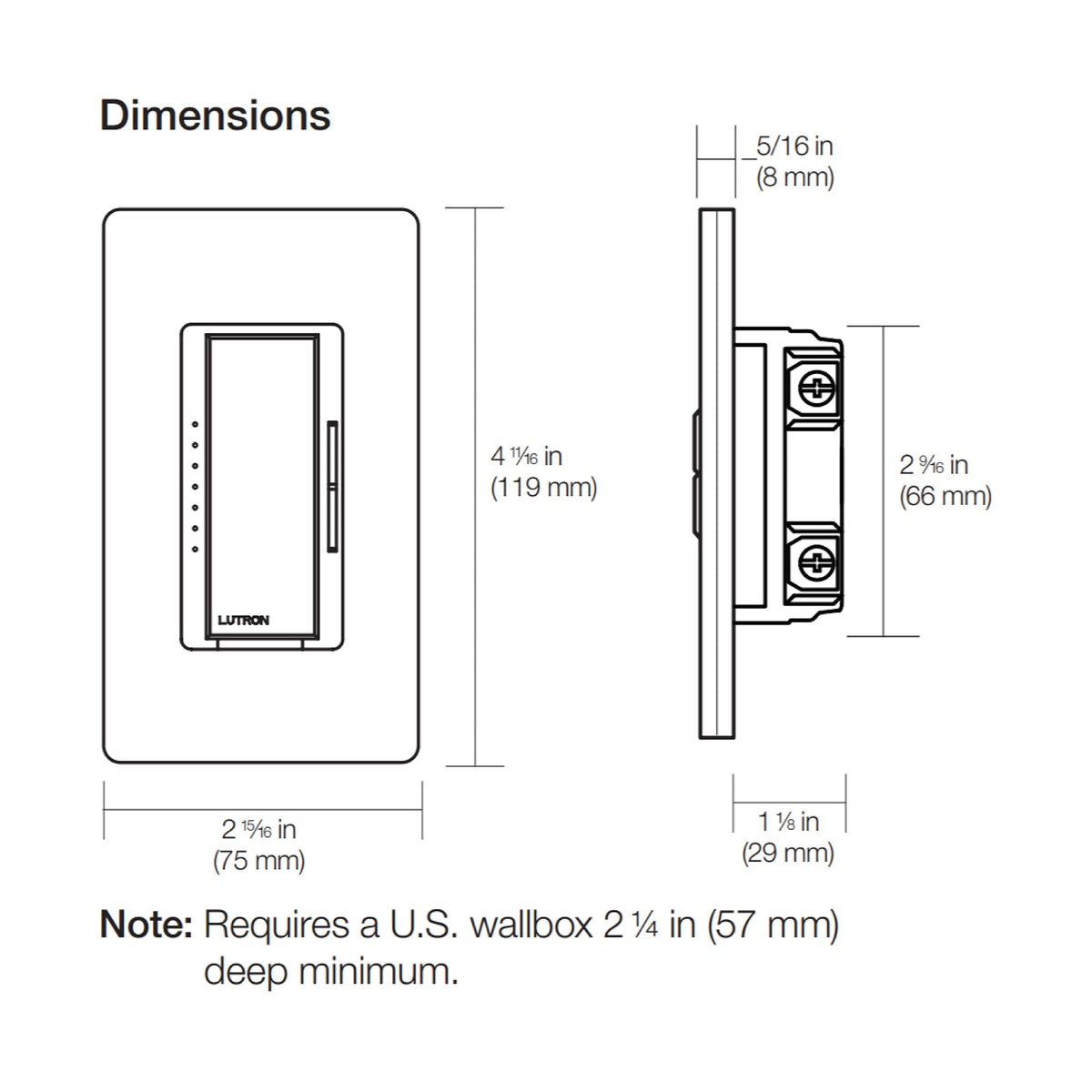 MACL-153M Maestro LED+ Dimmer Switch - Single Pole/Multi-Location image 4