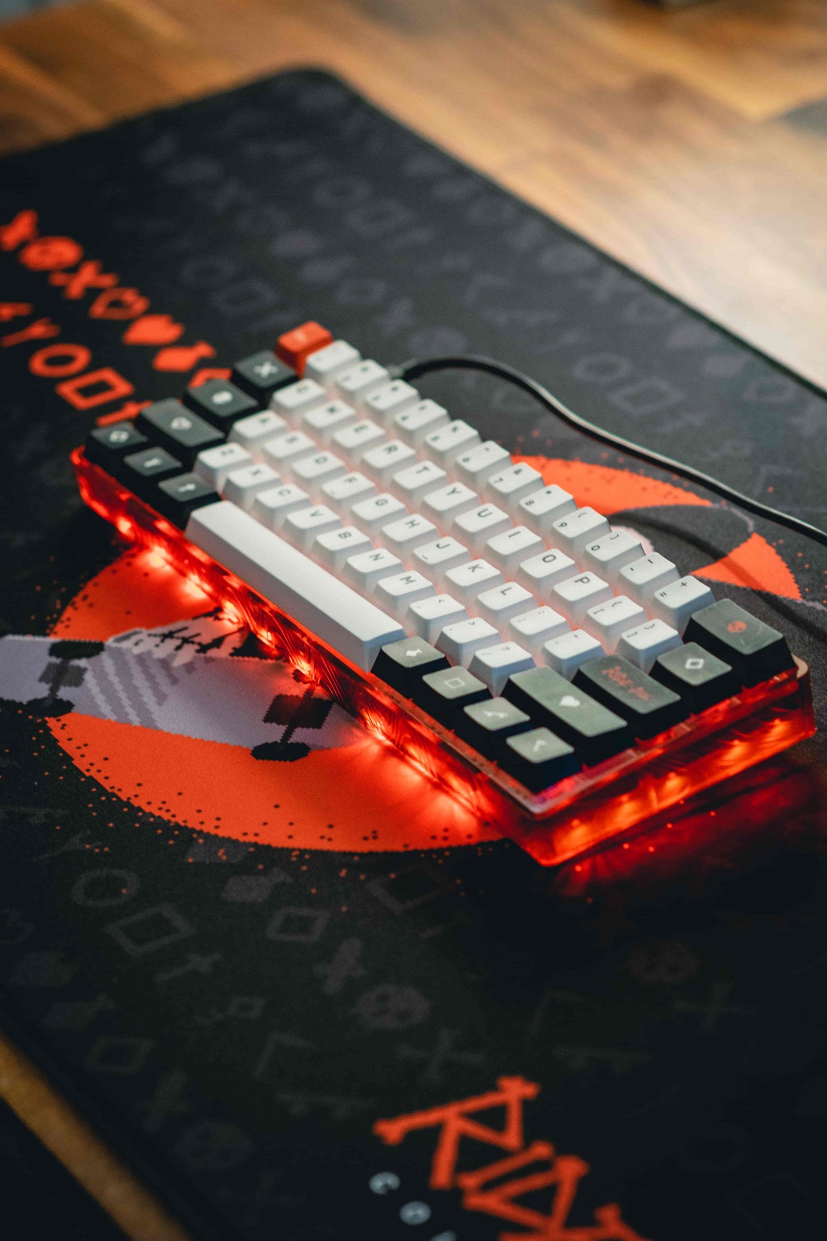 Desk Mat, Oni Deskpad Ride or Die Black, Non-Slip Design for Workspaces, Desks and Everyday Productivity image 4