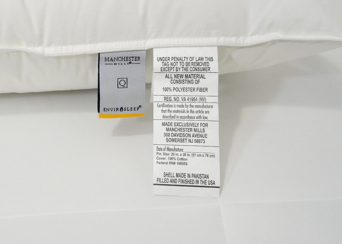 Bed Pillow, Envirosleep Dream Memories Memorelle Fiber, Breathable Construction for Everyday Sleep and Guest Room Bedding, 4 Size Options image 4