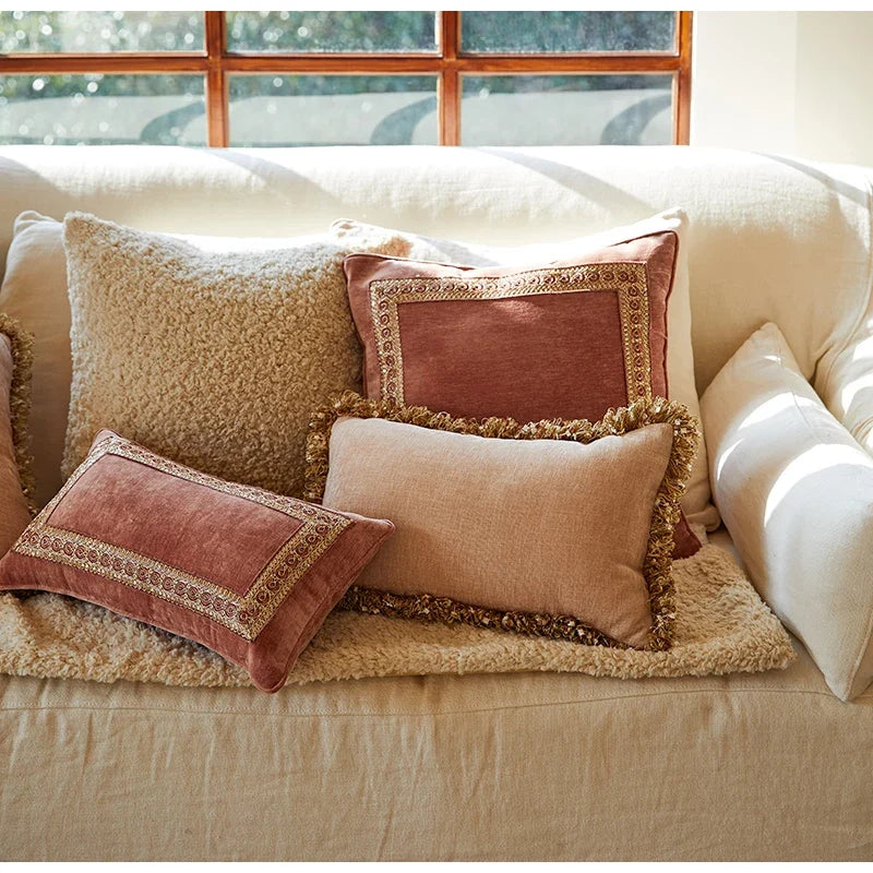 Bed Pillow, Noblesse European Style Covers, Lotus Pink for Everyday Sleep and Guest Room Bedding, 3 Sizes and 3 Colors image 4