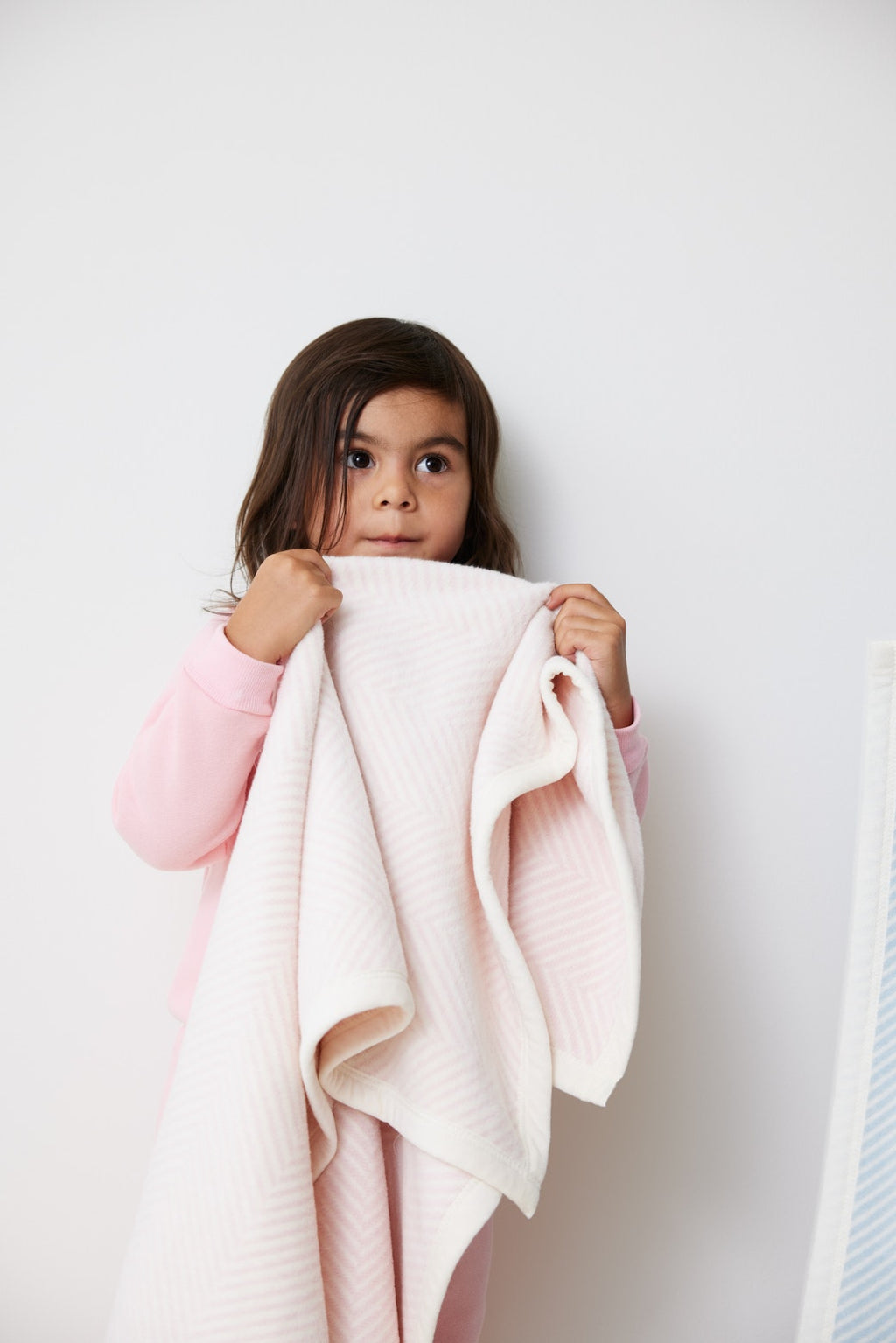 Cozy Throw Blanket, Harborview Herringbone Ballet Pink Mini for Living Rooms, Bedrooms and Everyday Lounging image 4
