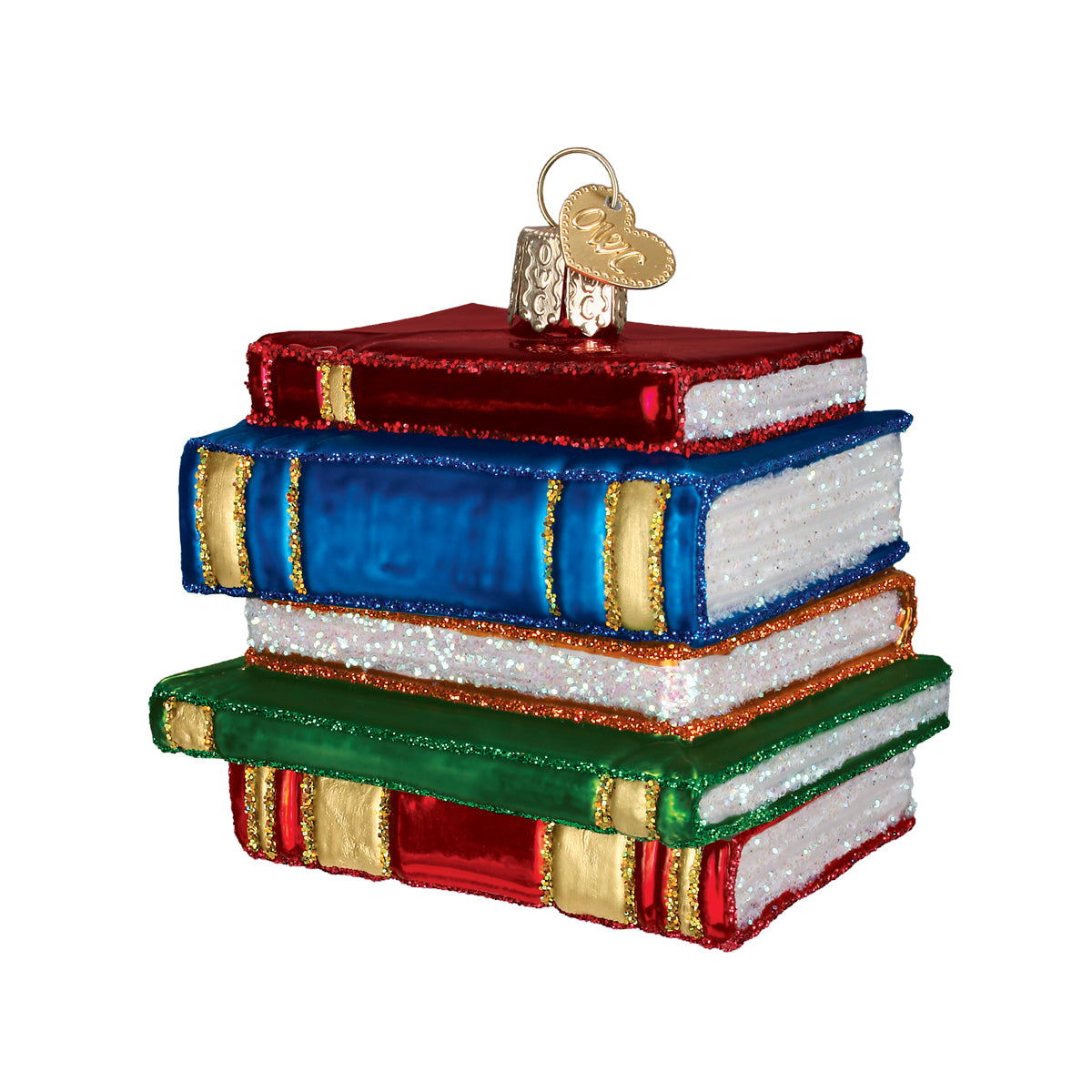 Seasonal Home Decor, Stack Of Books Ornament for Mantels, Tables and Seasonal Decorating, Designed for Everyday Home Use image 4
