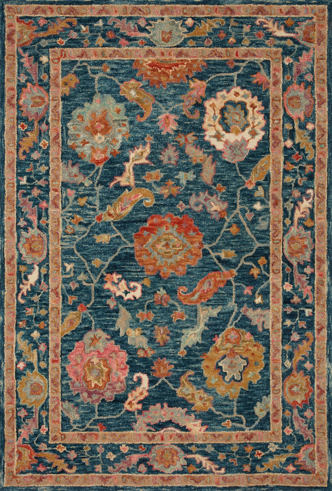 Area Rug, Padma PMA 01 Marine Multi for Hallways, Dining Spaces and Home Decor, 12 Size Options image 4