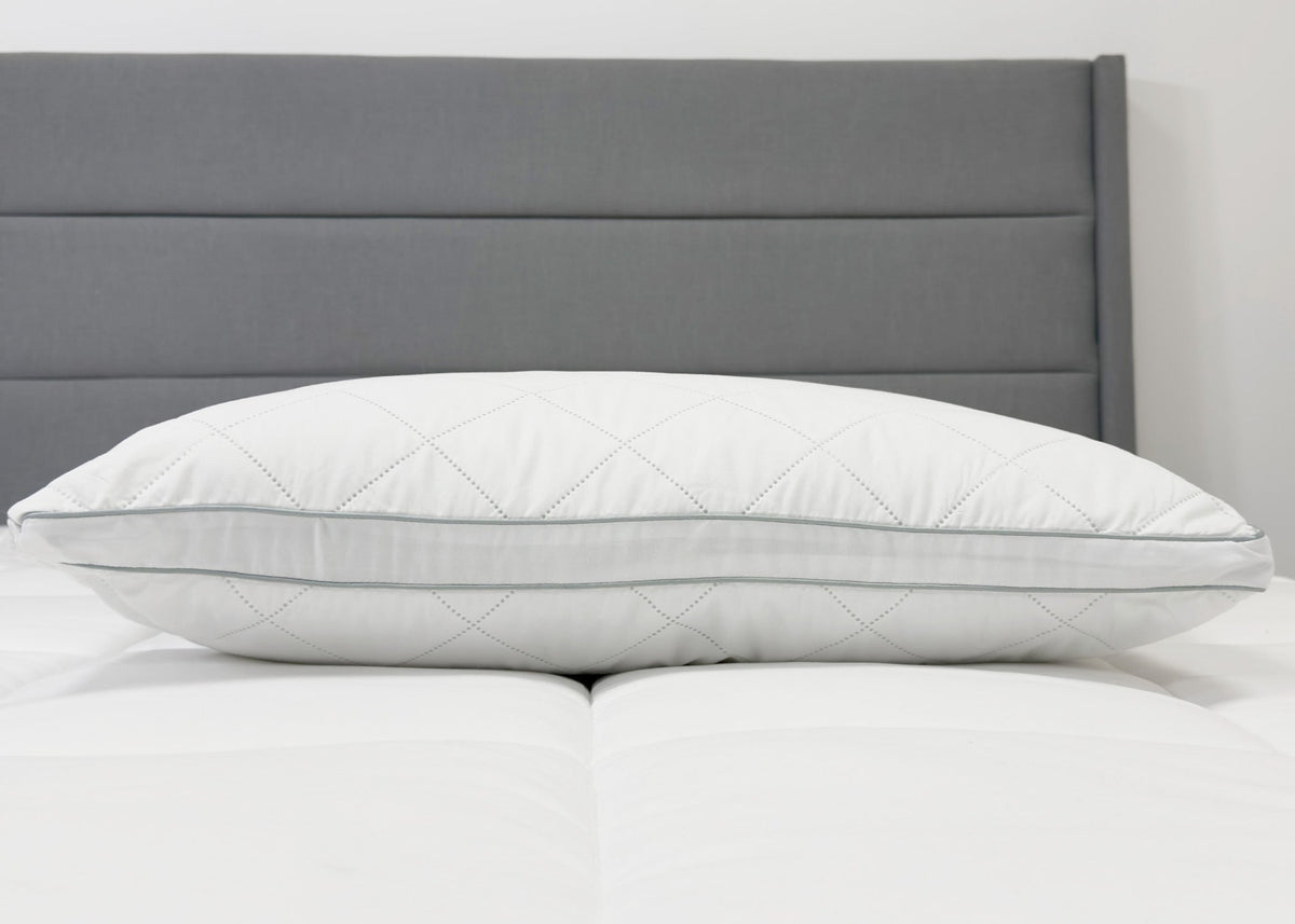 Bed Pillow, Envirosleep Diamond Support Gel Fiber Fill, Breathable Construction for Sleeping, Reading and Bedroom Comfort, 3 Size Options image 4