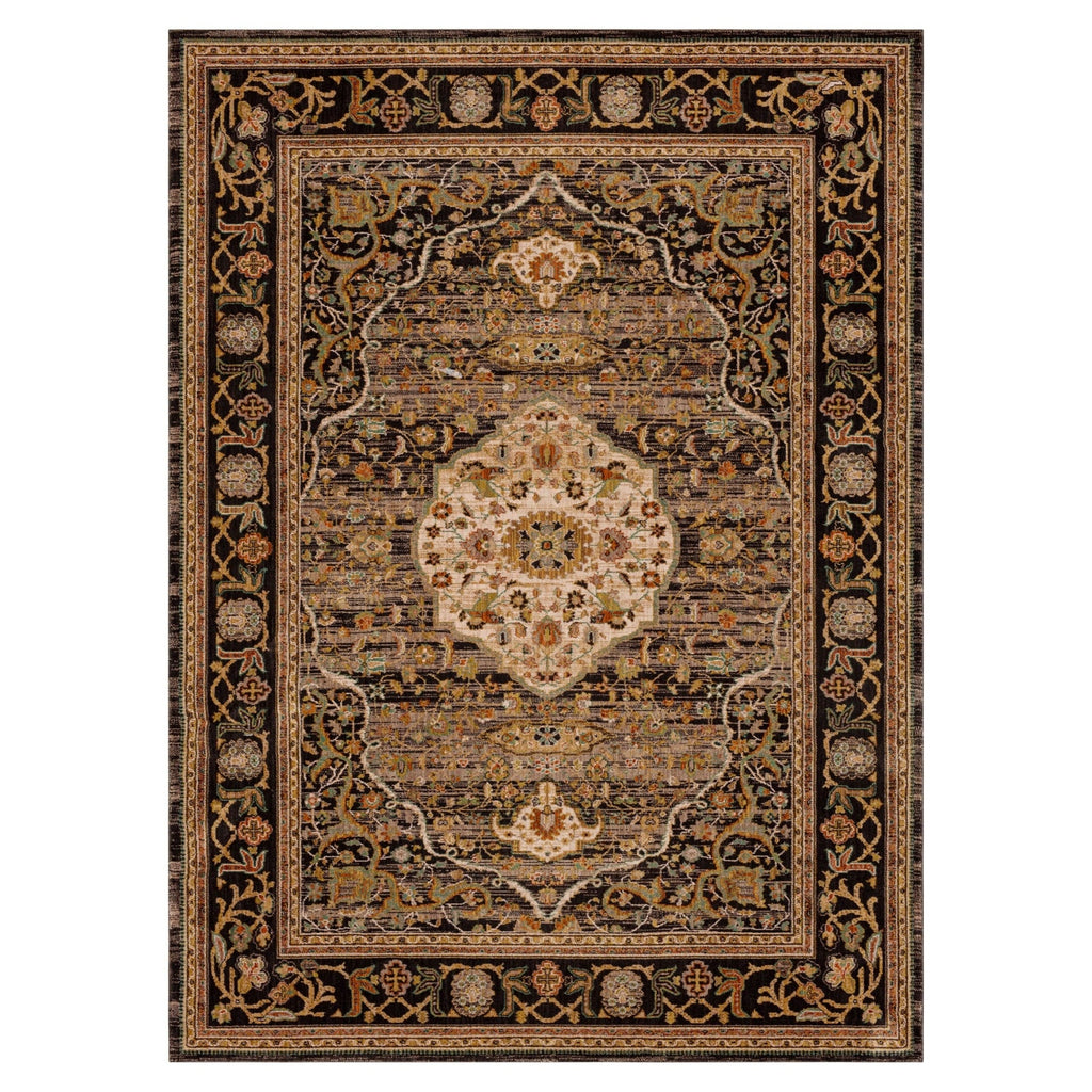 Area Rug, Spice Market Petra Charcoal for Living Rooms, Bedrooms and Entryways, 5 Size Options image 4