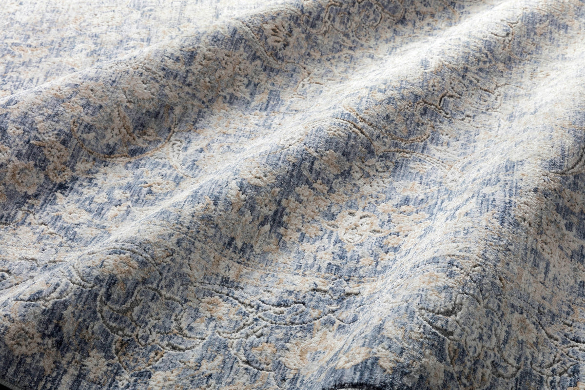 Kitchen Cookware, Pandora PAN 01 Blue Gold Area Rug for Everyday Meals and Home Cooking, 13 Size Options image 4