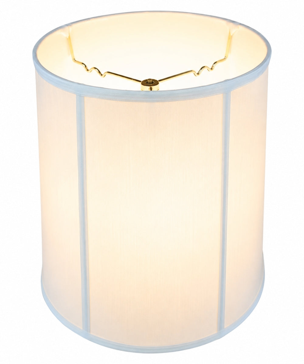 Fabric Lamp Shade, 16x18x19 White Shantung Tall Drum for Table Lamps, Floor Lamps and Soft Room Lighting image 4