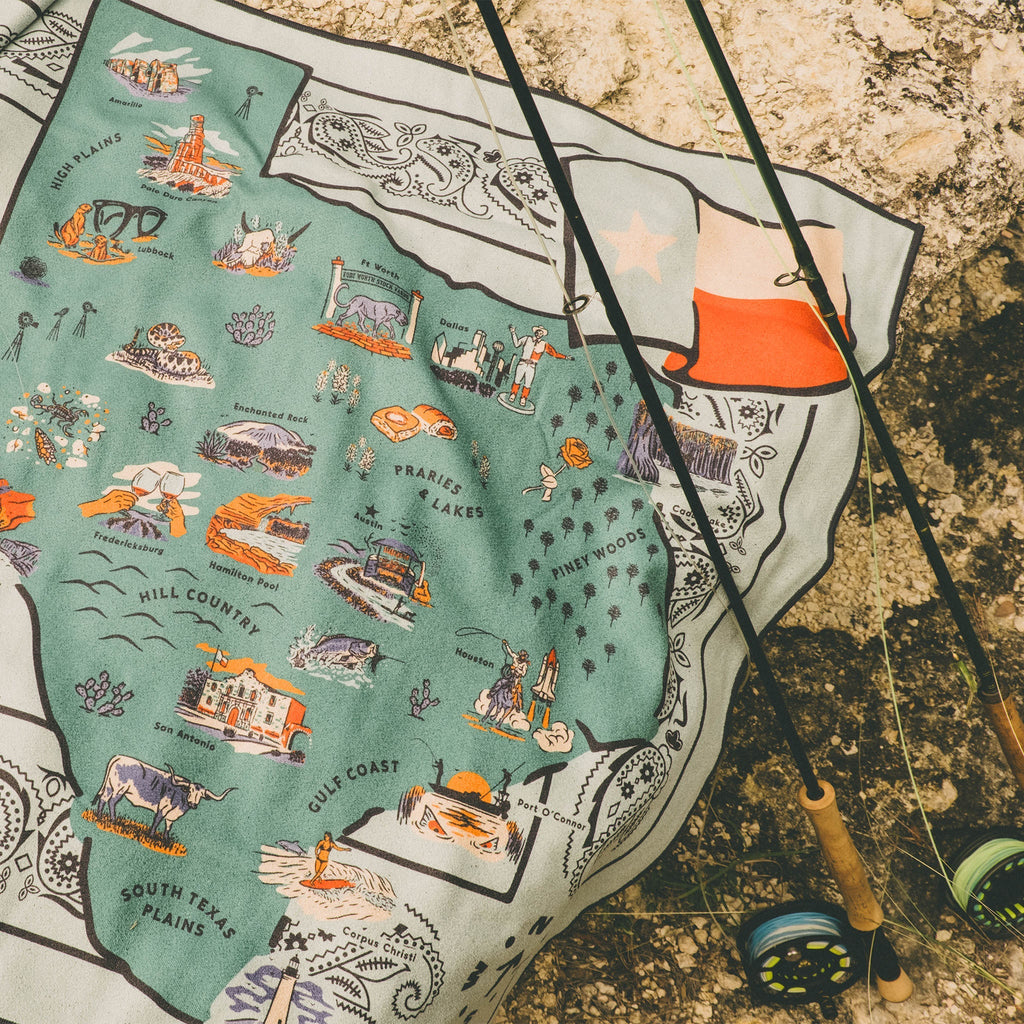 Bath Linen, Original Towel: Texas Map for Daily Bathroom Routines and Guest Baths, Designed for Home Bathrooms and Everyday Care image 4