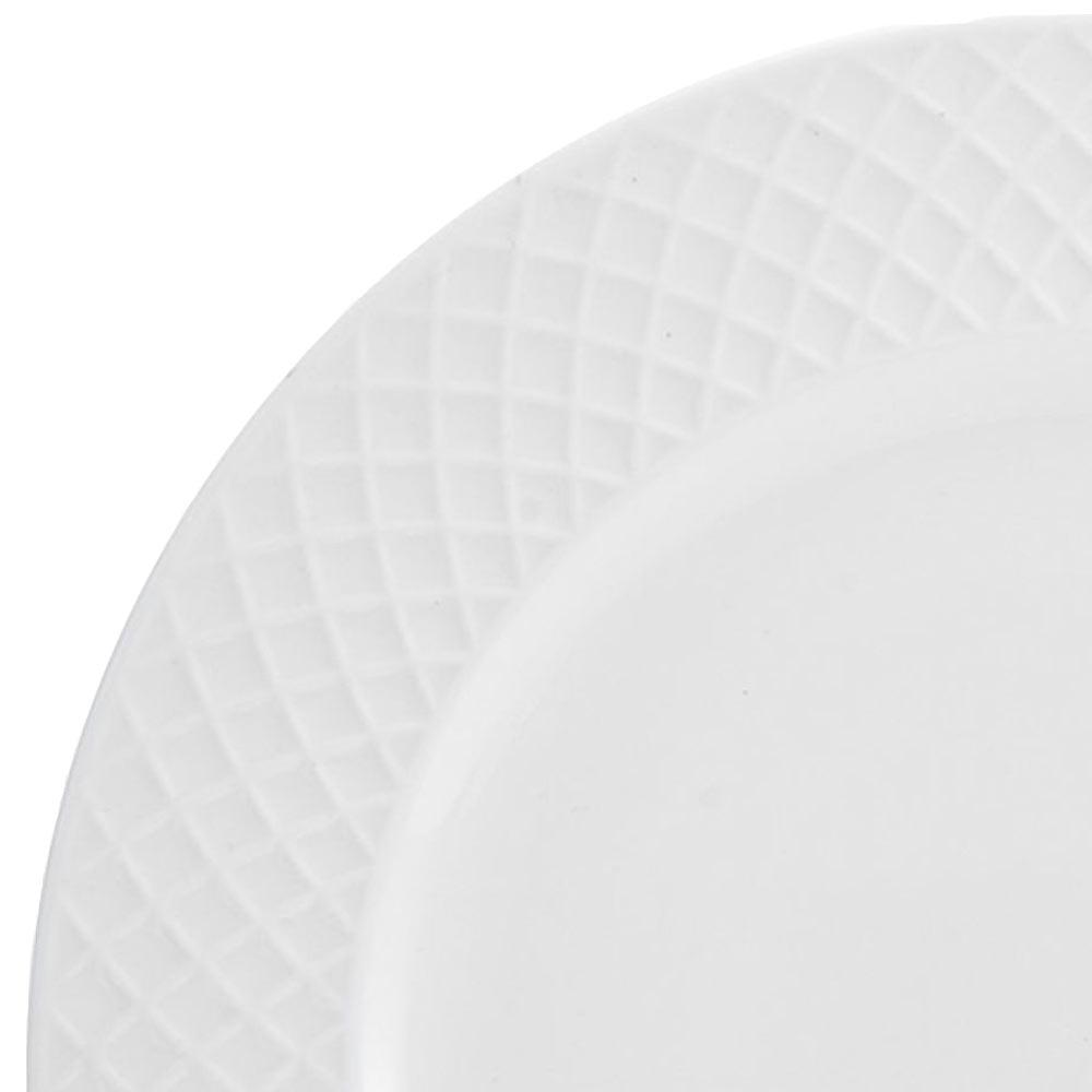 Dinnerware Set, Trellis White 36 Piece Service for 6, Dishwasher-Safe Care for Breakfast, Lunch, Dinner and Everyday Table Settings image 4
