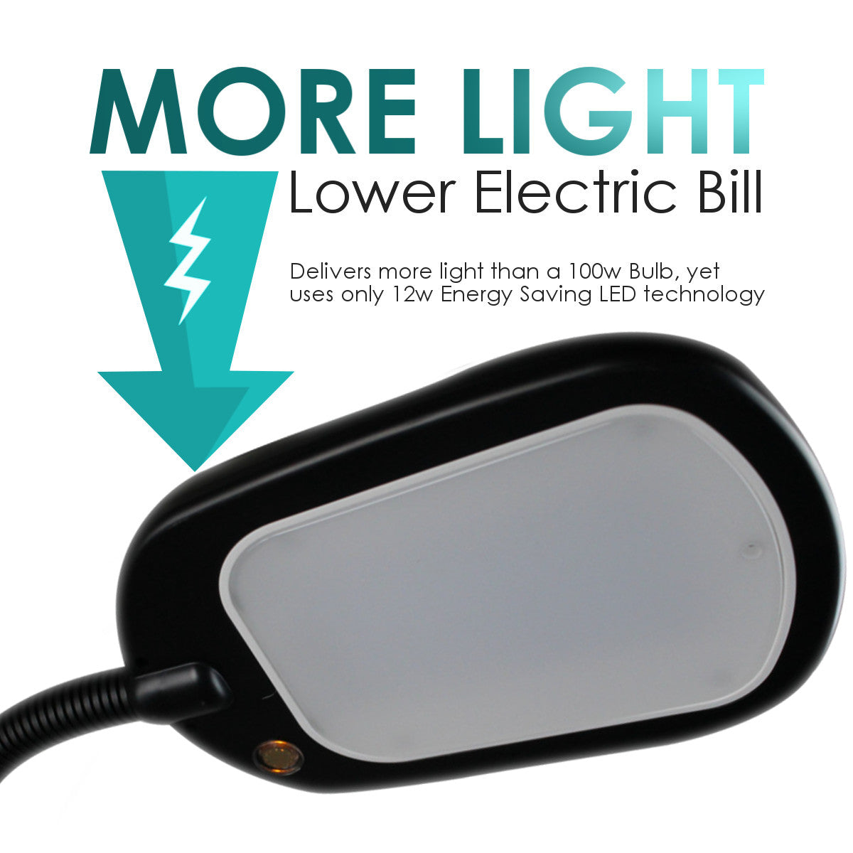 Home Lighting, 63"H Slim Design LED Bright Reader Natural for Desks, Side Tables and Warm Room Lighting image 4