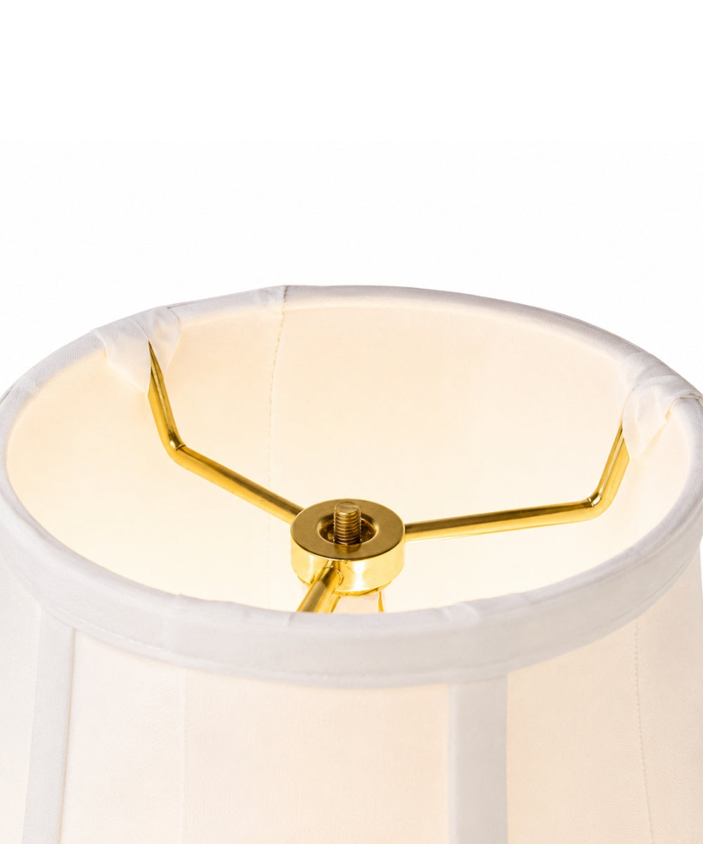 Fabric Lamp Shade, 12"W x 10"H White Bell Shantung for Table Lamps, Floor Lamps and Soft Room Lighting image 4