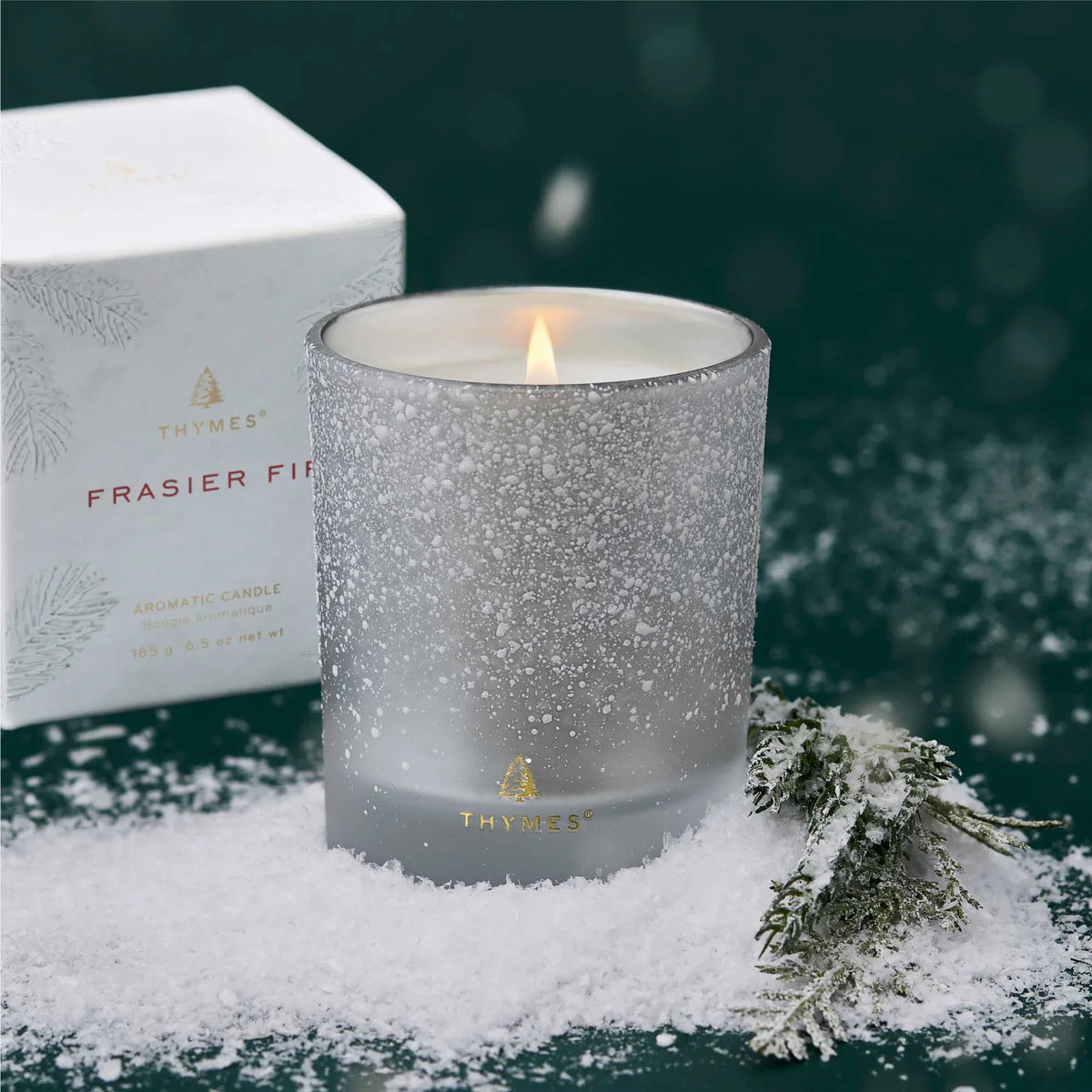 Decorative Candle, Frasier Fir Flocked for Living Rooms, Bedrooms and Relaxing Evenings, Designed for Everyday Home Use image 4