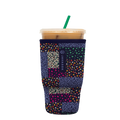 Reusable Cup Sleeve, Flower Patch, Neoprene Construction for Iced Coffee, Cold Drinks and Condensation Control image 4