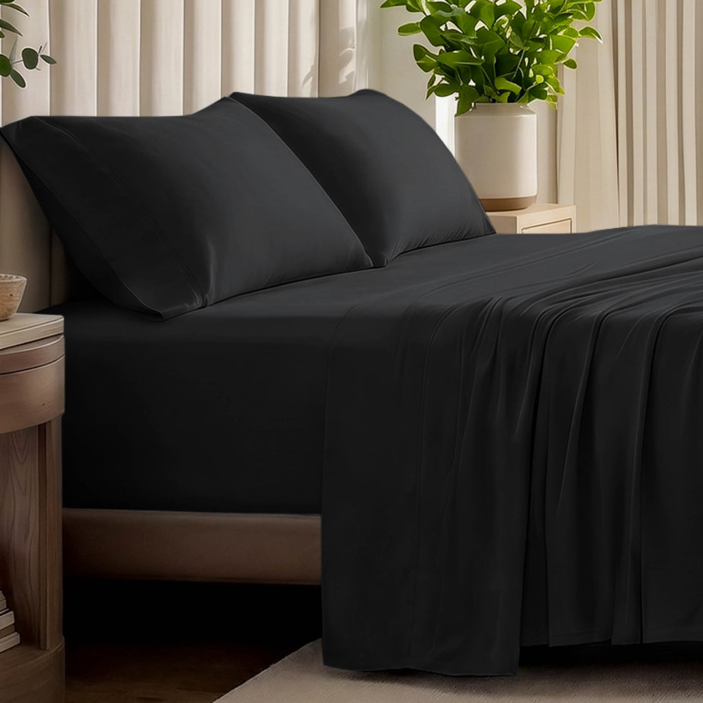 Bed Sheet Set, Organic Cotton Jersey for Master Bedrooms, Guest Beds and Daily Use, 6 Sizes and 9 Colors image 4