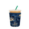 Reusable Cup Sleeve, Castle in Sky, Lightweight Design, Neoprene Construction for Iced Coffee, Cold Drinks and Condensation Control image 4