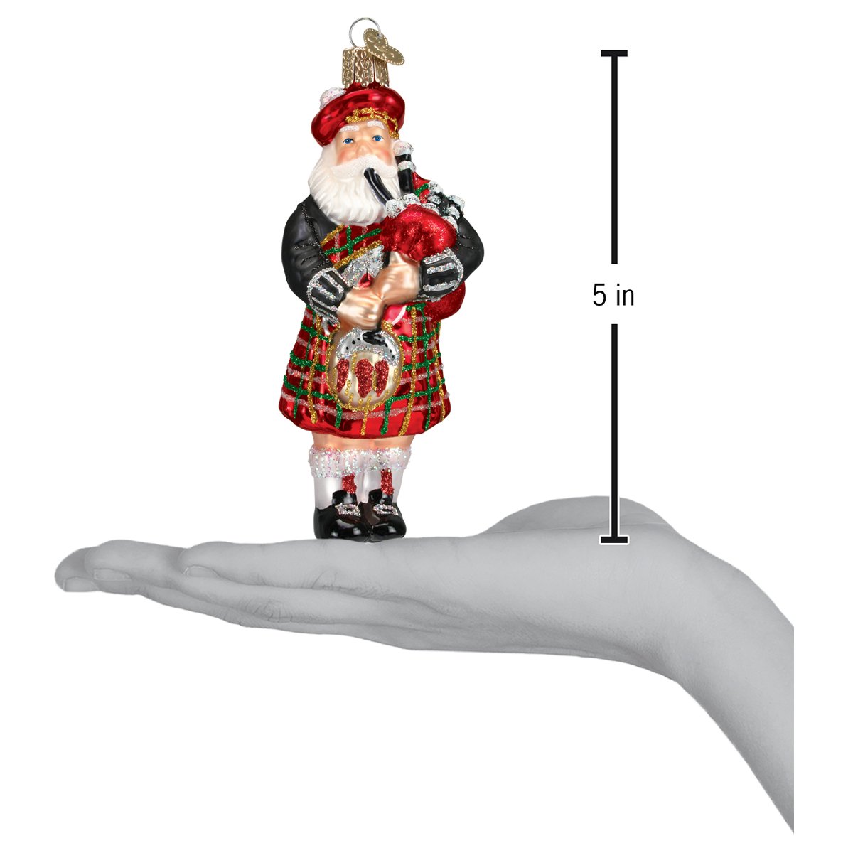 Seasonal Home Decor, Highland Santa Ornament for Holiday Displays, Shelves and Festive Rooms image 4