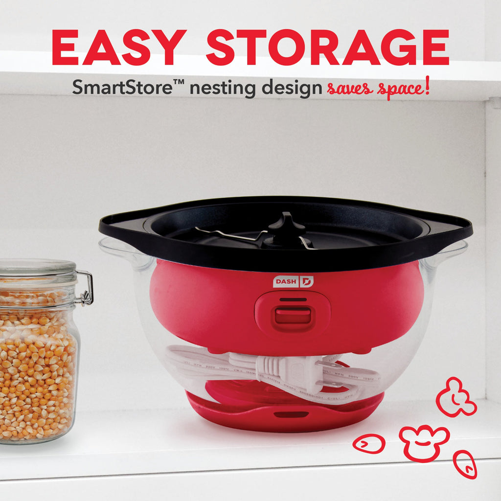 Stovetop Popcorn Popper, SmartStore Stirring Maker, 3Qt for Homemade Popcorn, Movie Nights and Everyday Snacking, 2 Color Options image 4