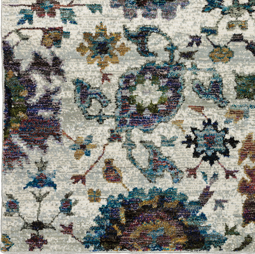 Area Rug, Andorra 7129A Stone Multi for Living Rooms, Bedrooms and Entryways, 11 Size Options image 4