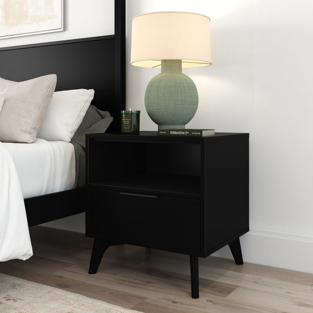 Nightstand, Haven with Shelf for Bedrooms, Bedside Essentials and Everyday Storage, 4 Color Options image 4