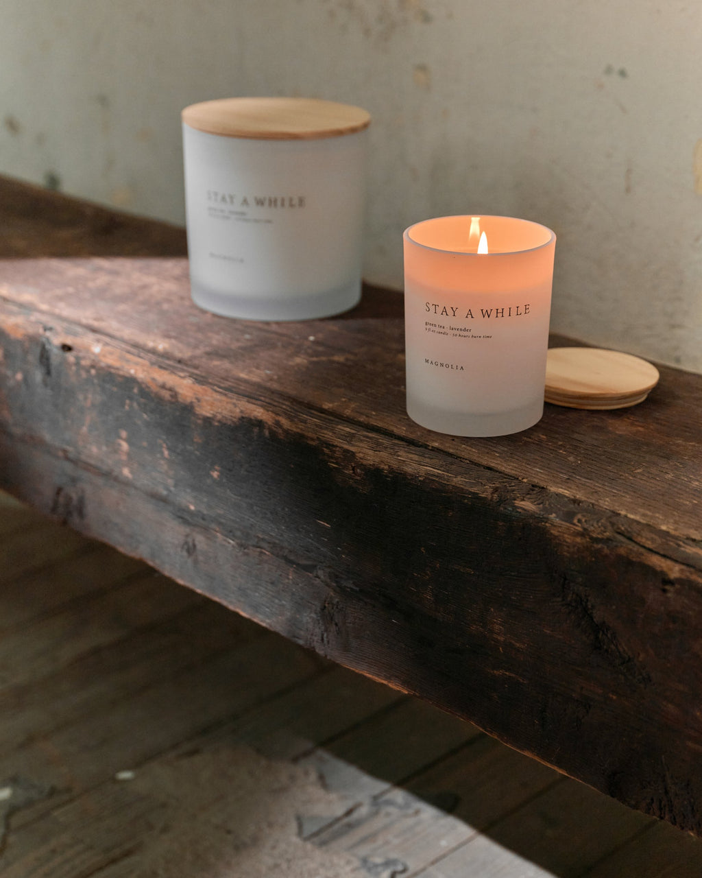 Decorative Candle, Stay a While for Entryways, Mantels and Everyday Home Ambience, 2 Size Options image 4