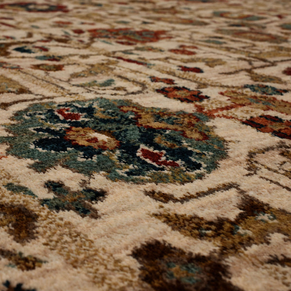 Area Rug, Spice Market Keralam Cream for Living Rooms, Bedrooms and Entryways, 5 Size Options image 4