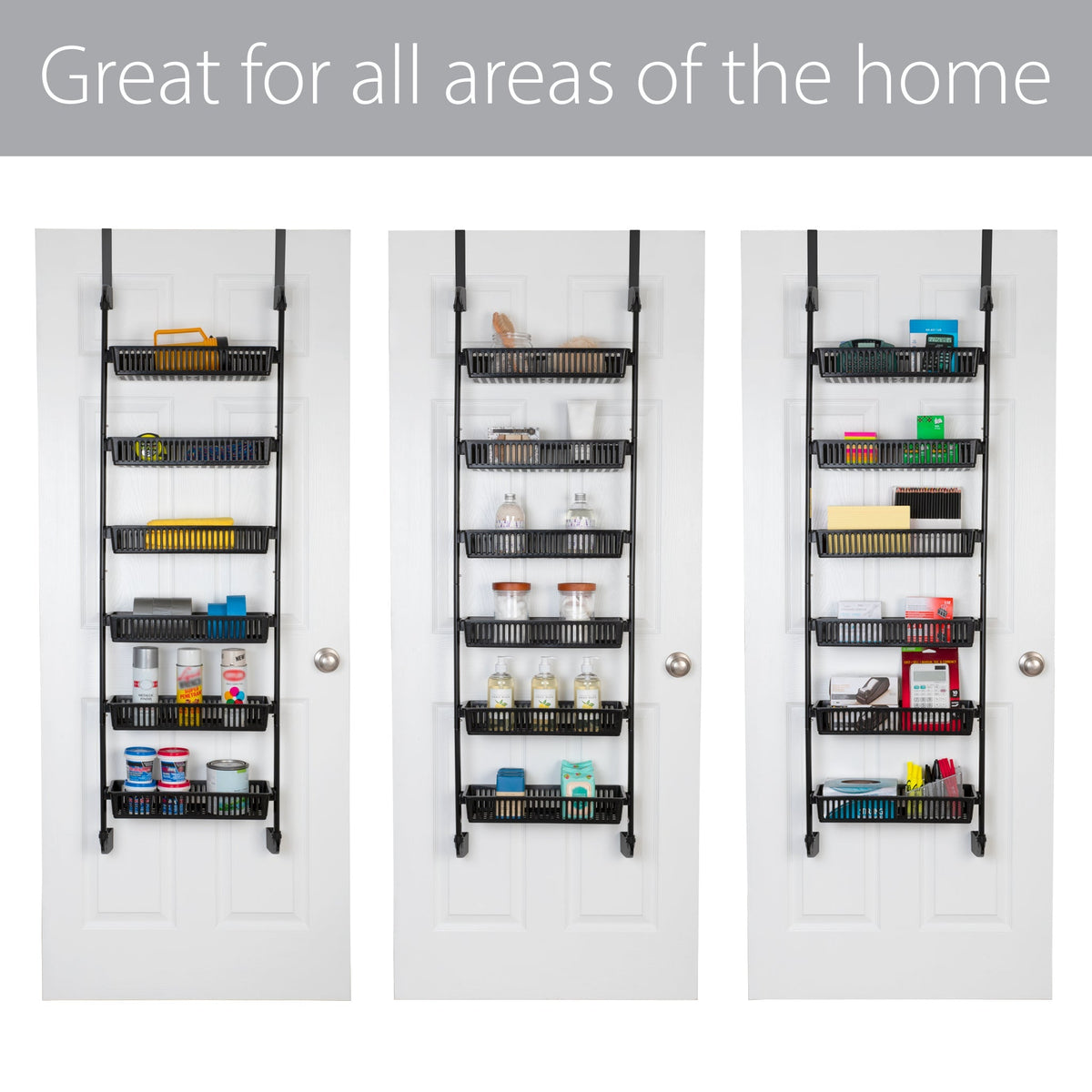 Home Storage Organizer, Over Door Pantry Multiple Sizes for Closets, Shelves and Everyday Organization, 3 Sizes and 5 Colors image 4