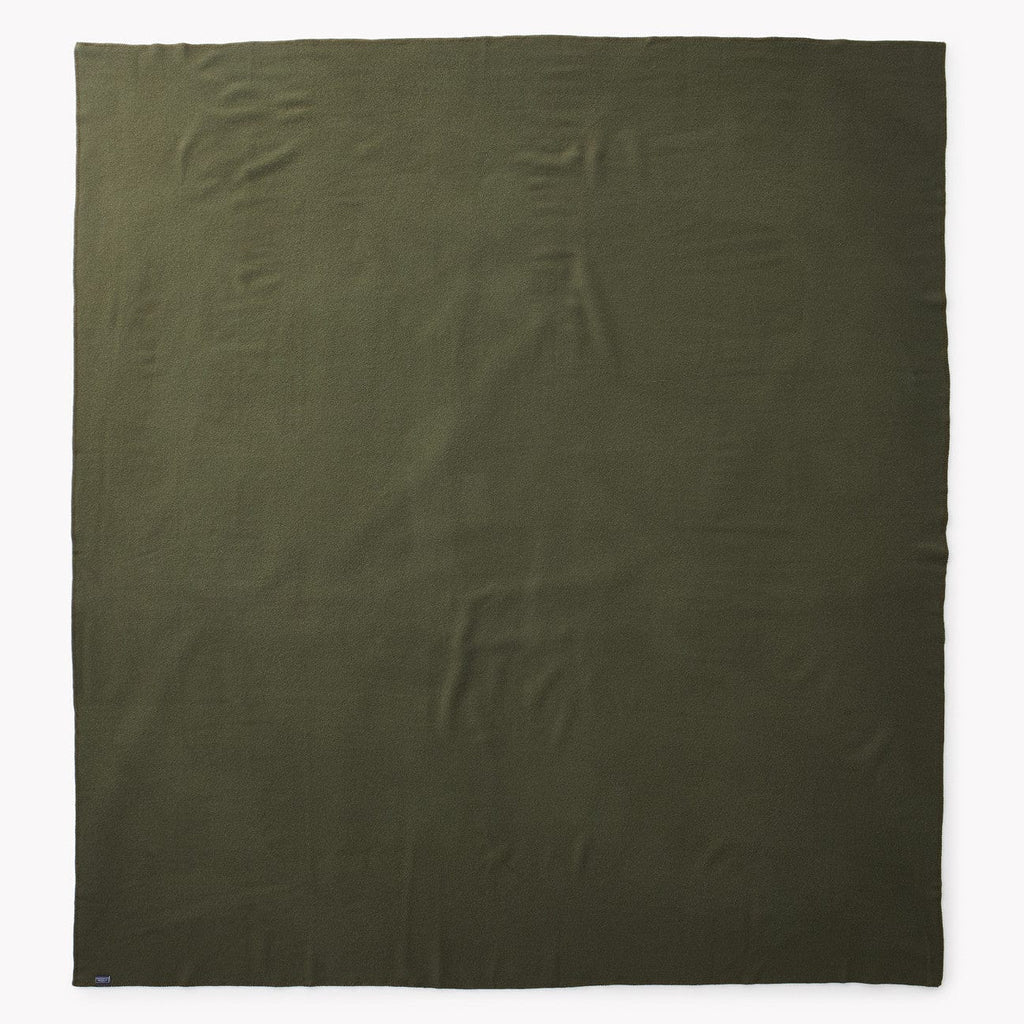 Cozy Throw Blanket, Pure & Simple Wool Olive, Lightweight Design, Machine-Washable Care for Living Rooms, Bedrooms and Everyday Lounging image 4