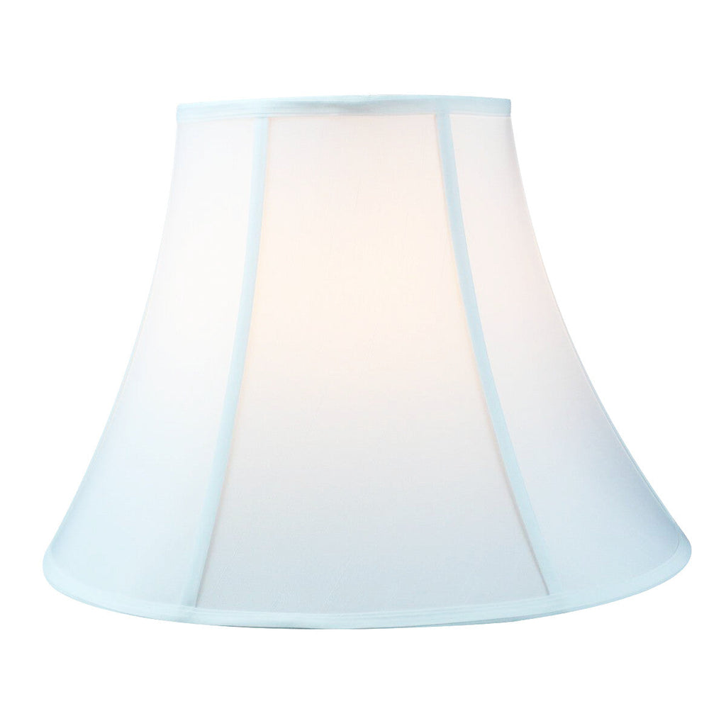 Fabric Lamp Shade, 18"W x 14"H White Bell Shantung for Lamp Replacement, Reading Corners and Living Spaces image 4