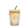 Reusable Cup Sleeve, Honeycomb Buzz, Lightweight Design, Neoprene Construction for Iced Coffee, Cold Drinks and Condensation Control image 4