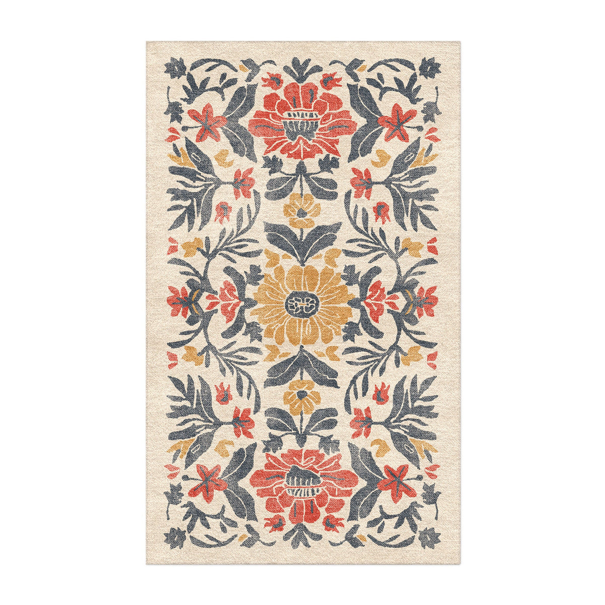 Area Rug, Corriana Navy & Red for Living Rooms, Bedrooms and Entryways, 10 Size Options, Designed for Hallways, Dining Spaces and Home Decor image 4