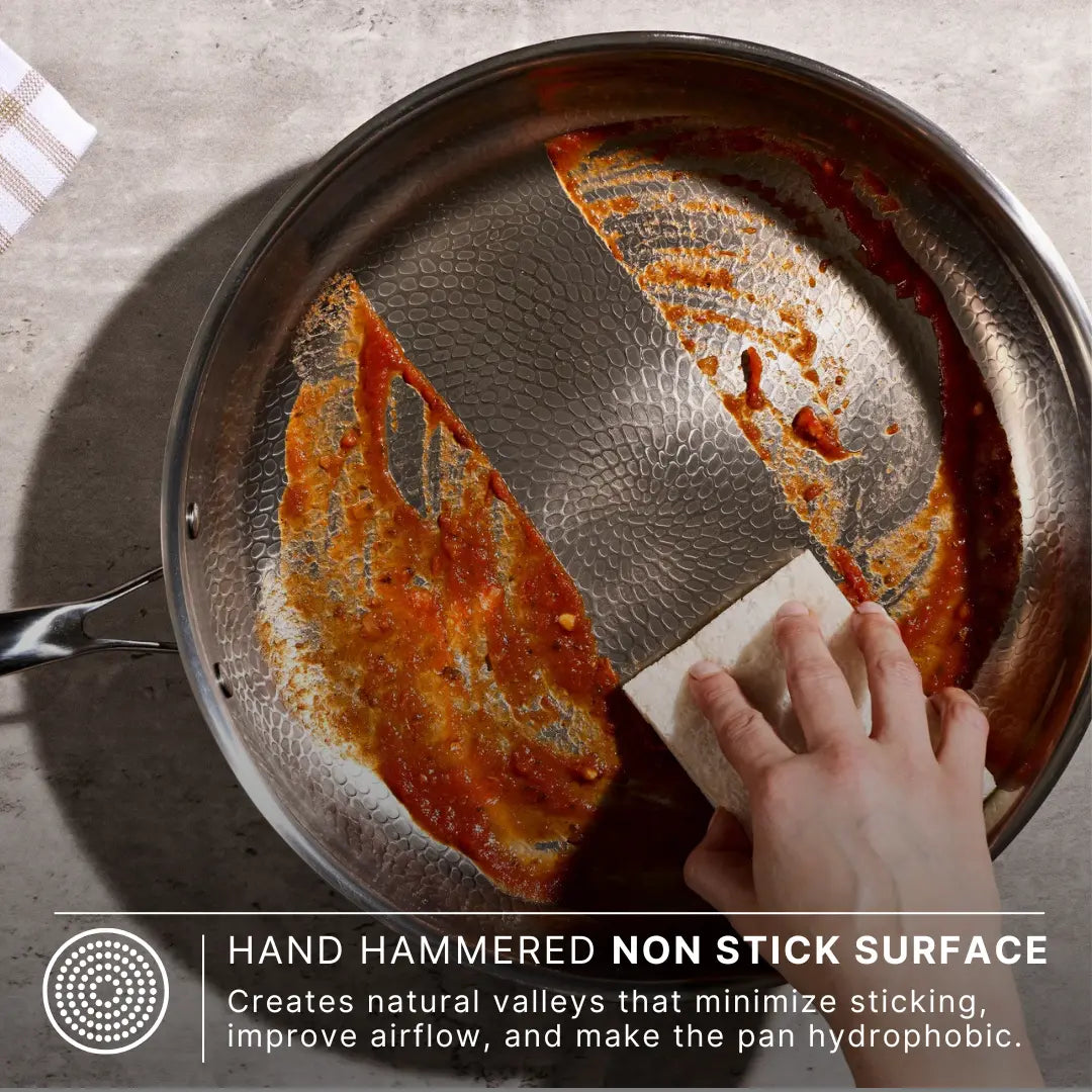 Kitchen Cookware, Titanium Hammered Pan Pro Large for Everyday Meals and Home Cooking, Designed for Stovetop Cooking and Daily Meal Prep image 4