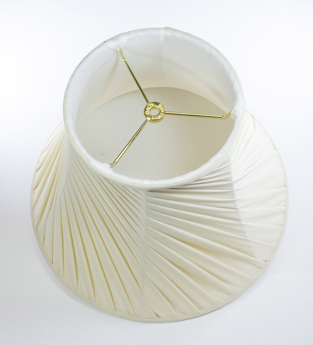 Fabric Lamp Shade, 16"W x 12"H Crisp Linen Twist Bell for Lamp Replacement, Reading Corners and Living Spaces image 4