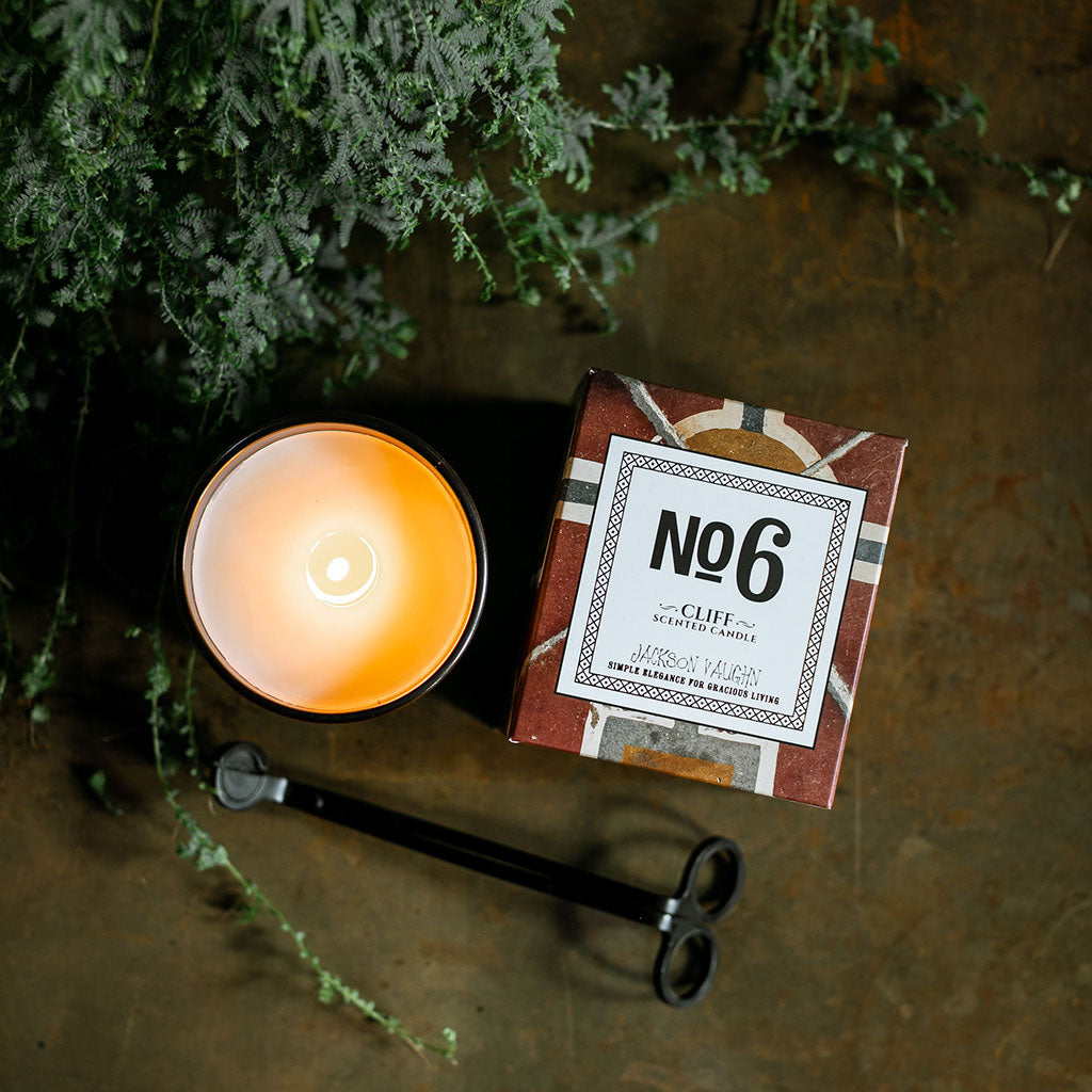 Decorative Candle, No. 6 Cliff for Entryways, Mantels and Everyday Home Ambience, Designed for Living Rooms, Bedrooms and Relaxing Evenings image 4