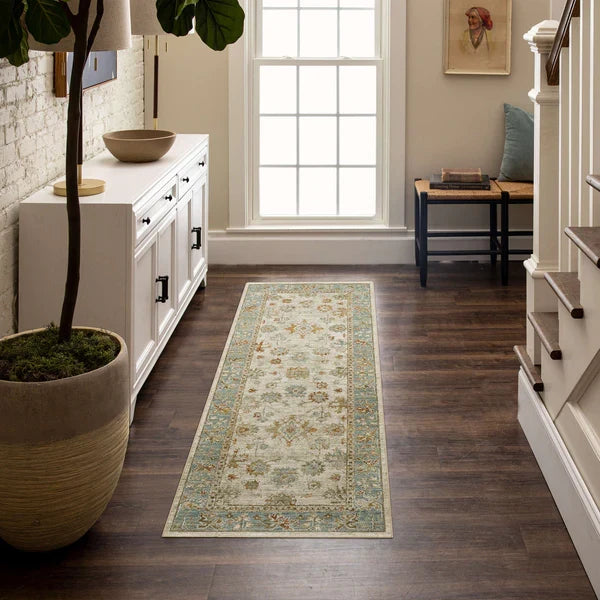 Area Rug, Adalia Iznik Cream for Hallways, Dining Spaces and Home Decor, 7 Size Options, Designed for Living Rooms, Bedrooms and Entryways image 4