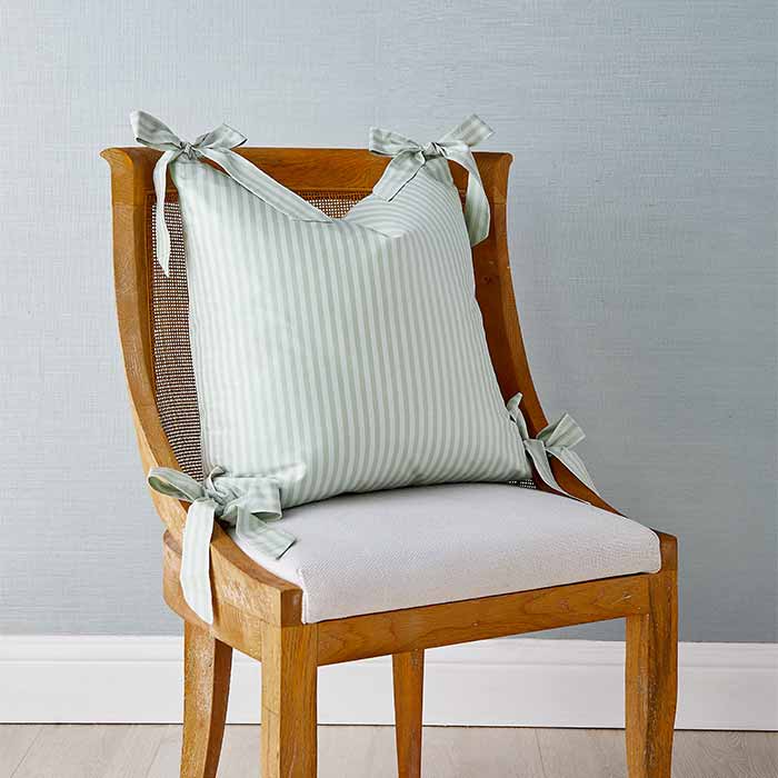 Decorative Pillow Cover Set, Noelle Bow in Wintergreen for Sofas, Beds and Living Room Accents, 3 Size Options image 4