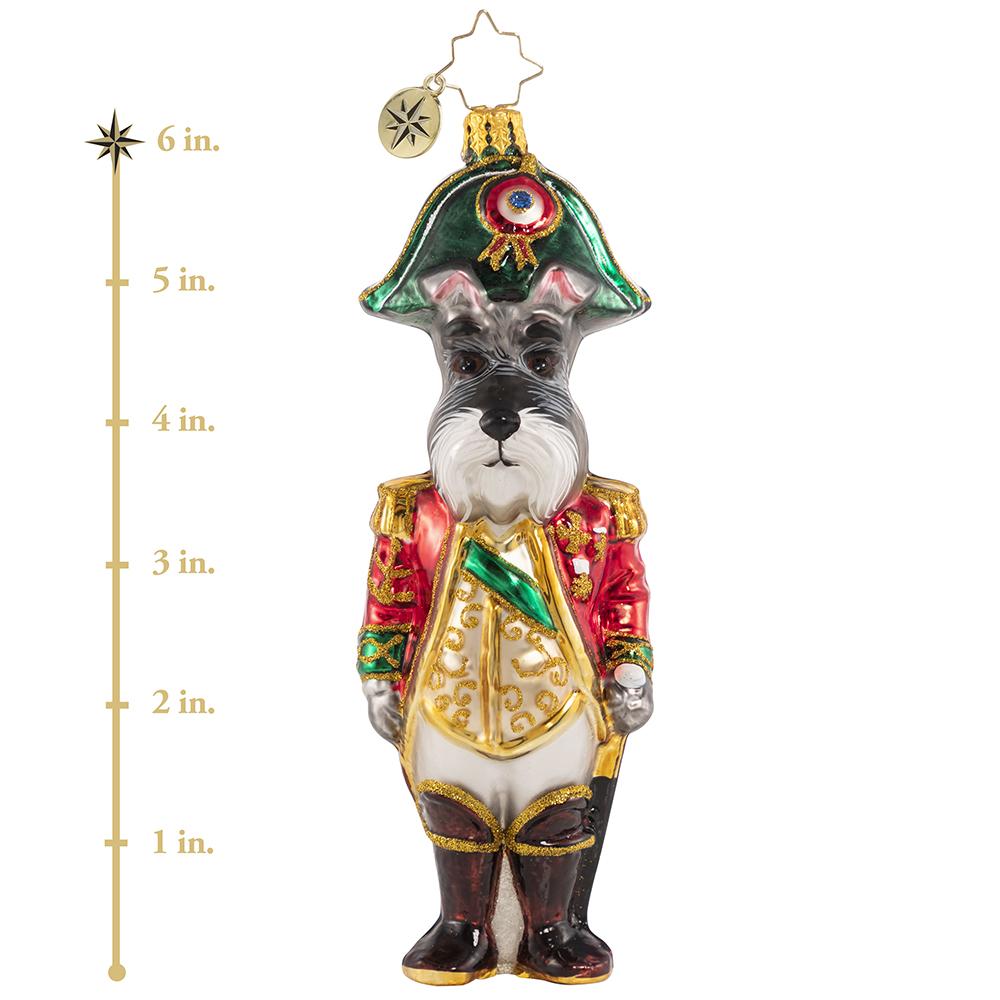 Seasonal Home Decor, Lieutenant Schnauzer for Holiday Displays, Shelves and Festive Rooms, Designed for Everyday Home Use image 4