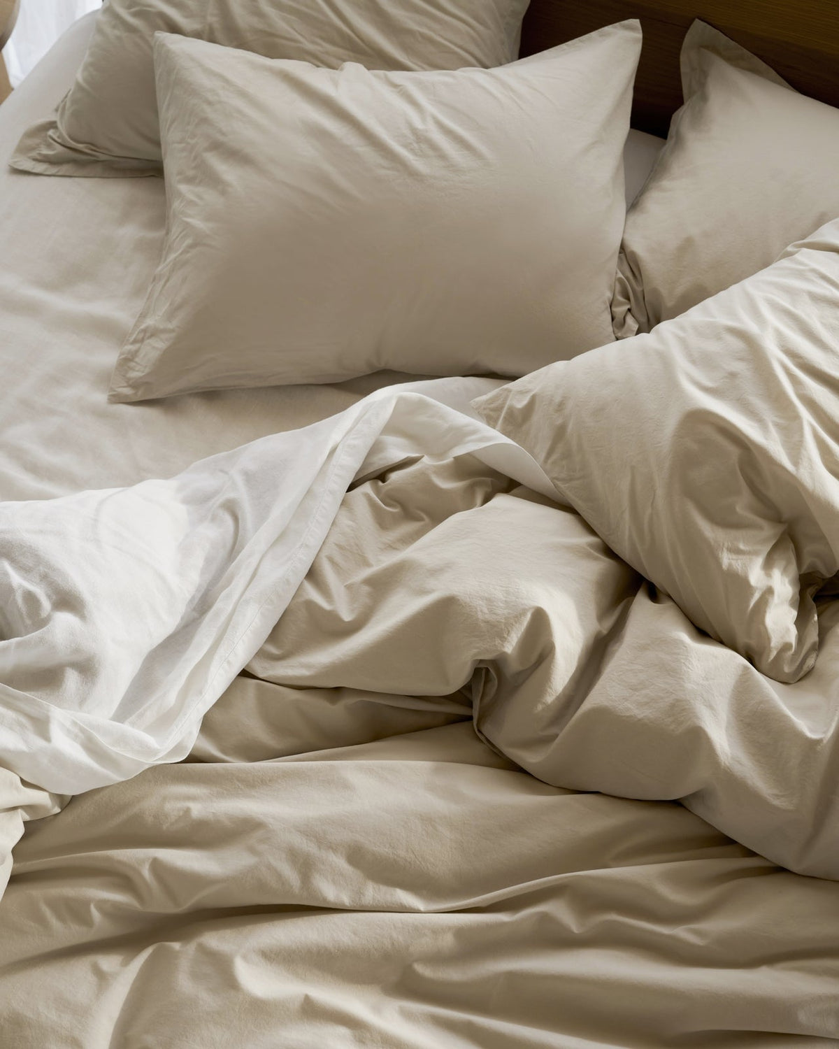 Pillowcase Set, Percale (Bone), Lightweight Design for Guest Rooms and Daily Bedroom Comfort, 2 Size Options image 4