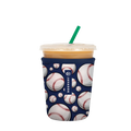 Reusable Cup Sleeve, Play Ball, Neoprene Construction for Iced Coffee, Cold Drinks and Condensation Control, 5 Size Options image 4