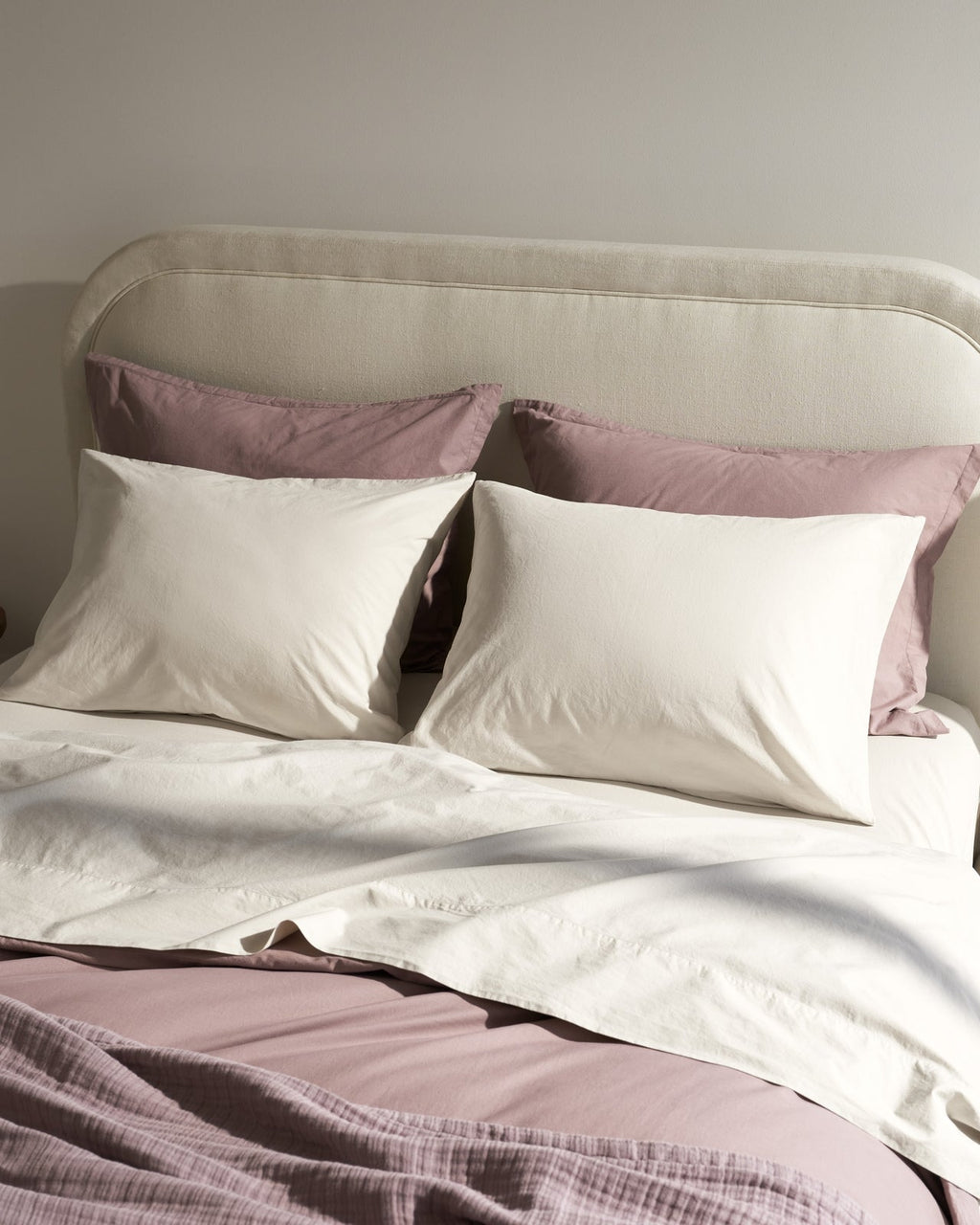 Pillowcase Set, Brushed Cotton (Bone) for Everyday Bedding and Bedroom Refreshes, 2 Size Options image 4