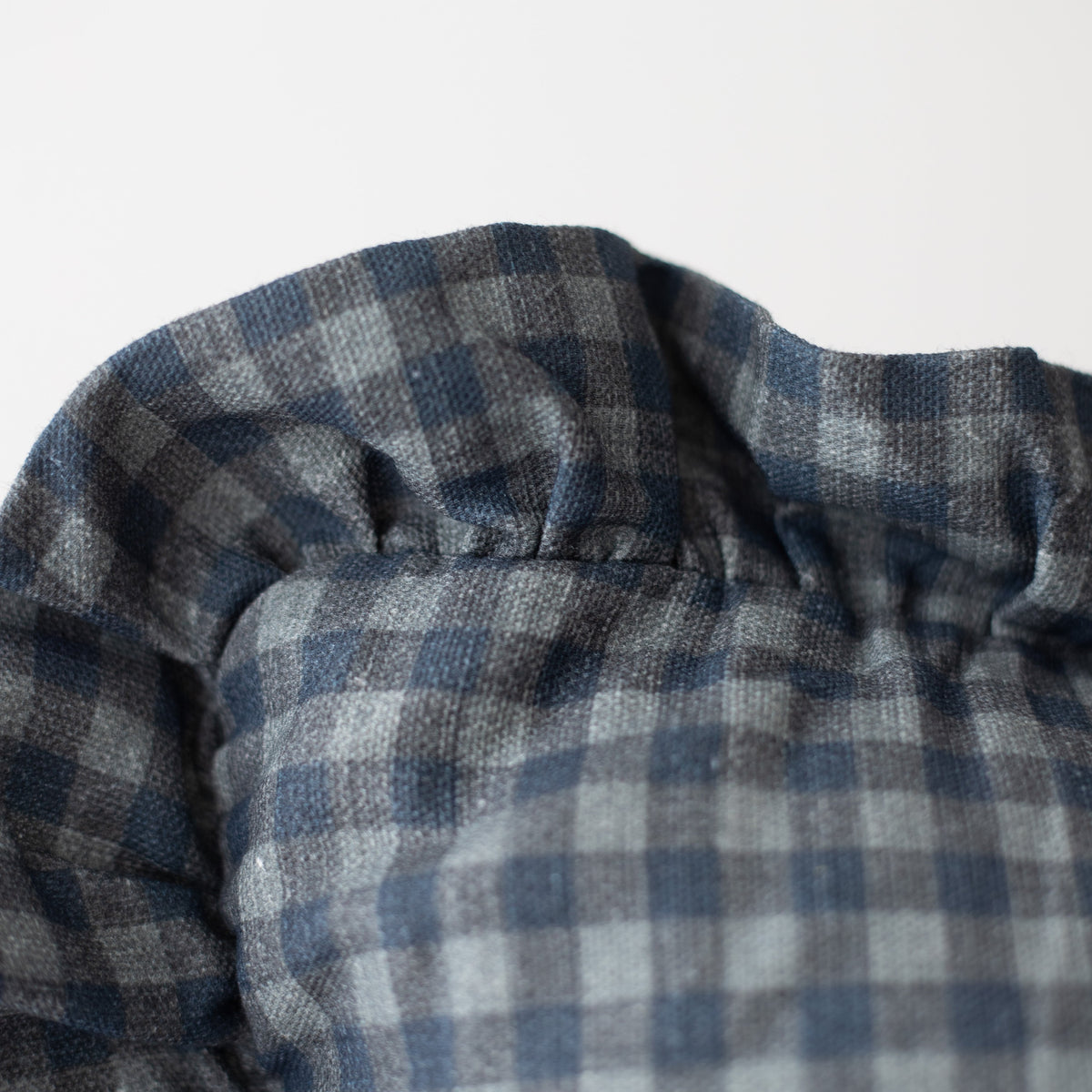 Decorative Pillow Cover, Navy Gingham Ruffle 18" 22" 26" 12x20" 12x40", Machine-Washable Care for Sofas, Beds and Living Room Accents image 4