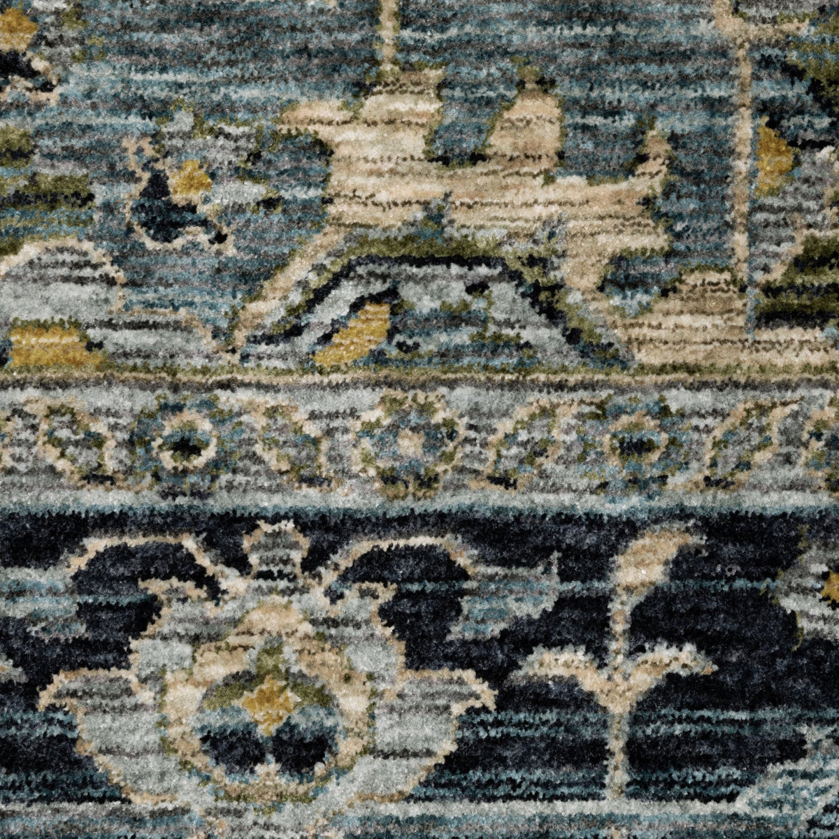 Area Rug, Aberdeen 051G1 Blue Beige for Living Rooms, Bedrooms and Entryways, 10 Size Options image 4