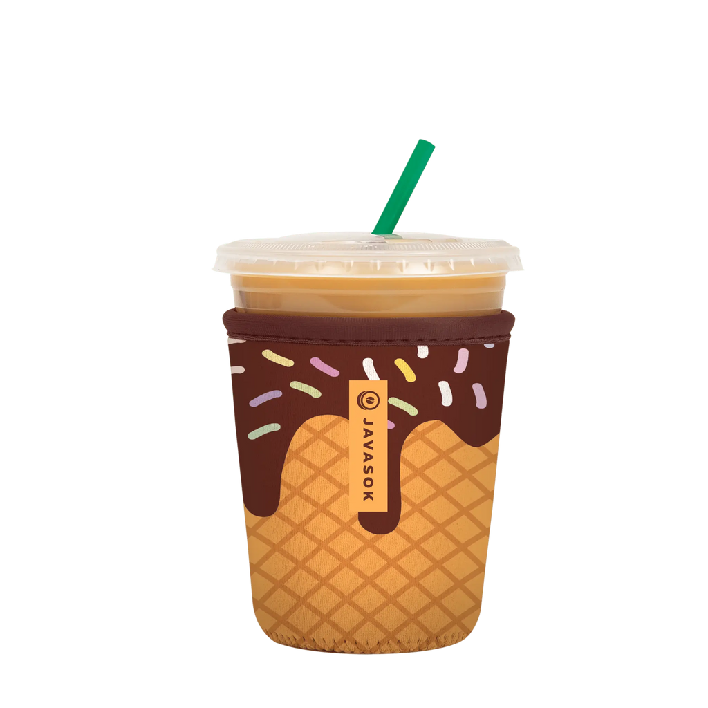 Reusable Cup Sleeve, I Scream You Scream, Neoprene Construction for Coffee Cups, Daily Commutes and Dry Hands, 2 Size Options image 4